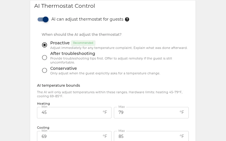 Thermostat automation