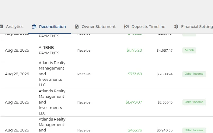 Transaction reconciliation