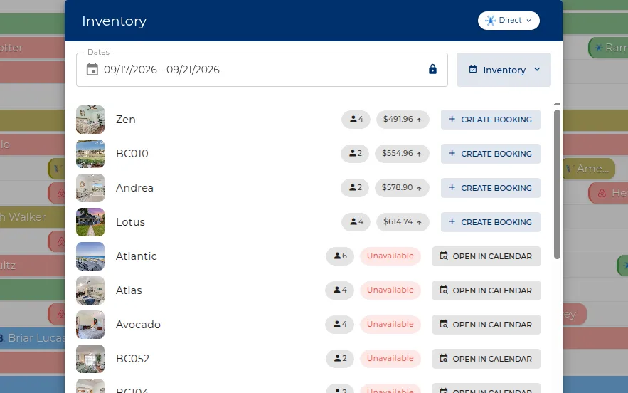 Availability and pricing check